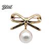 Shawl Safety Pin Brooch Women Bowknot Shape Anti-Rust Finish Clip