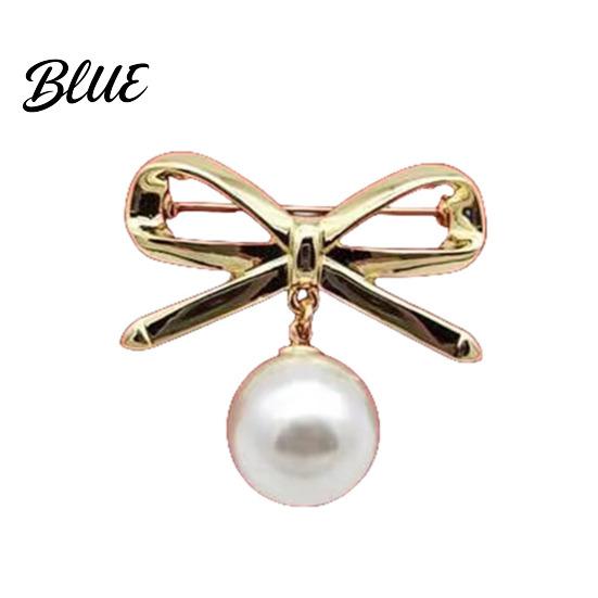 Shawl Safety Pin Brooch Women Bowknot Shape Anti-Rust Finish Clip