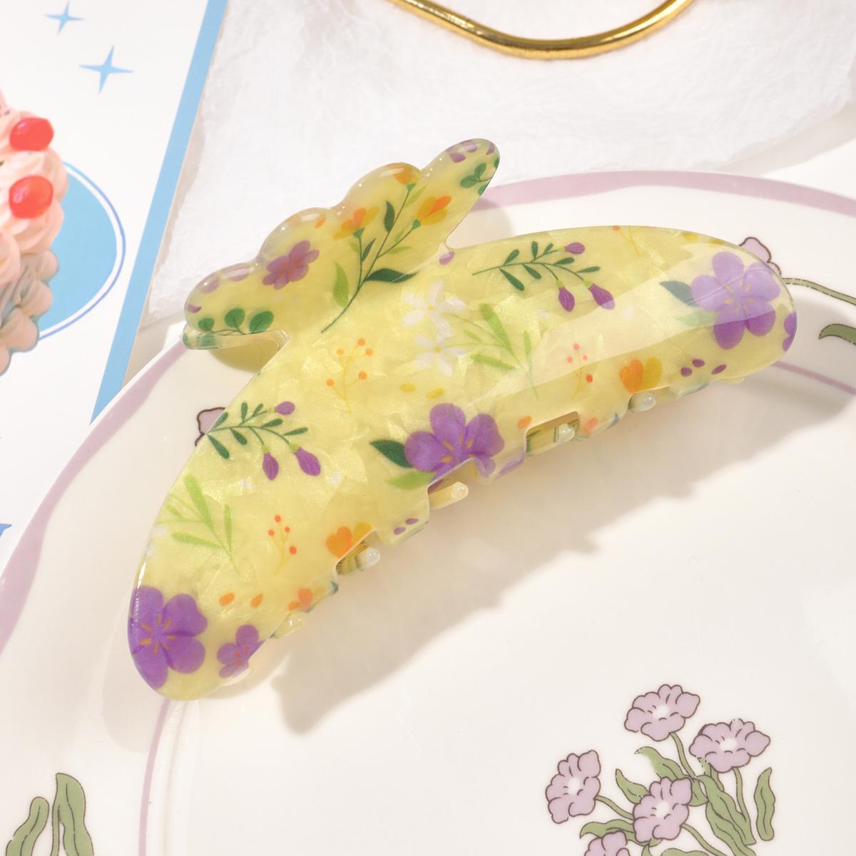 

Большие цветочные заколки для волос, прическа, красочные заколки для волос в виде акул-крабов, заколка-коготь вишневой маргаритки, модные аксессуары для волос для женщин