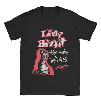 Camiseta Vintage Limp Bizkit 1997 para Hombre 100% Algodón Camisetas Creativas Camiseta de Cuello Redondo Tops de Manga Corta Idea de Regalo