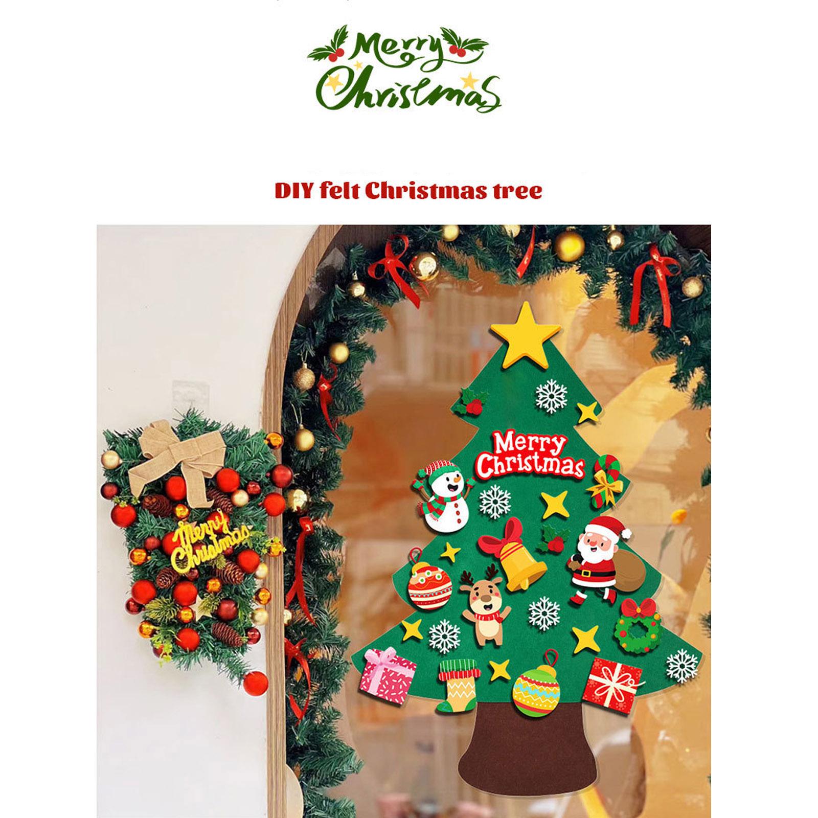 

Christmas Tree Wall Stickers, Handmade DIY Stickers, Wall Decoration Props, Christmas Decoration Supplies One Size