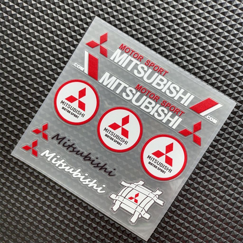 3D Reflective Vinyl Car Motorcycle Stickers Decals For Mitsubishi EVO Ralliart Triton Ex Star Mirage Jinxuan Galant ASX Sticker