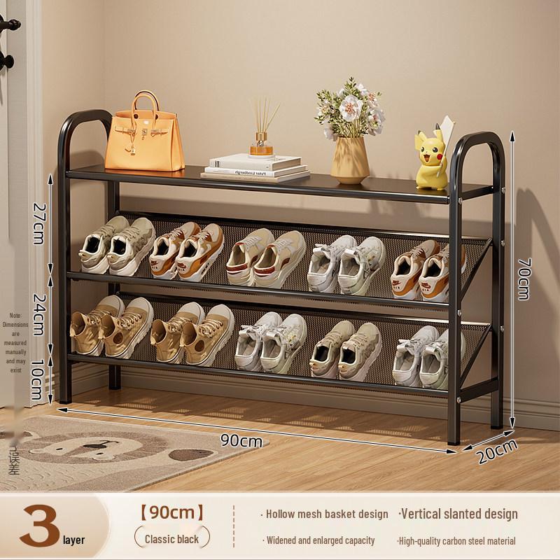 Compact Multi-Tier Shoe Rack for Entryways, Space-Saving Shoe Cabinet for Dorms and Small Rooms