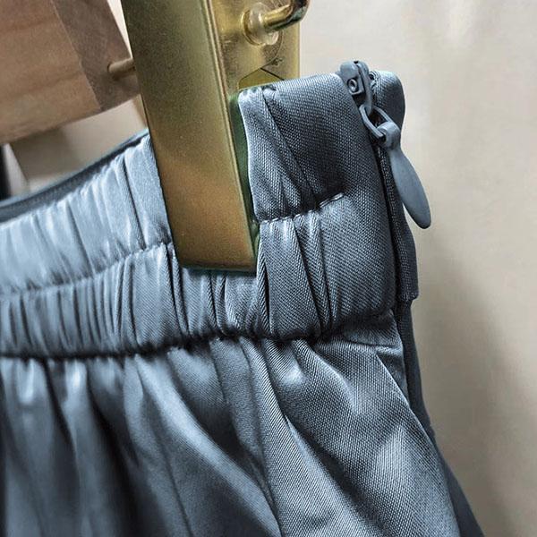 Glossy Acetate Satin Half Skirt Women's Summer Mid-length Light Mature Series Slimming A-line Skirt