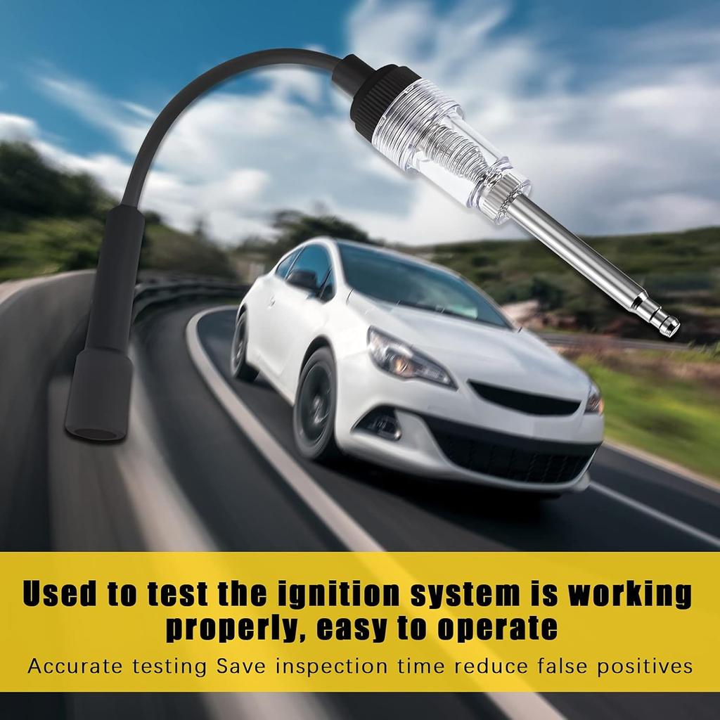 Inline Spark Plug Tester Engine Ignition Tester Straight Boot Ignition Tester Light Lawnmower Engine Checker Armature Diagnostic Detector For
