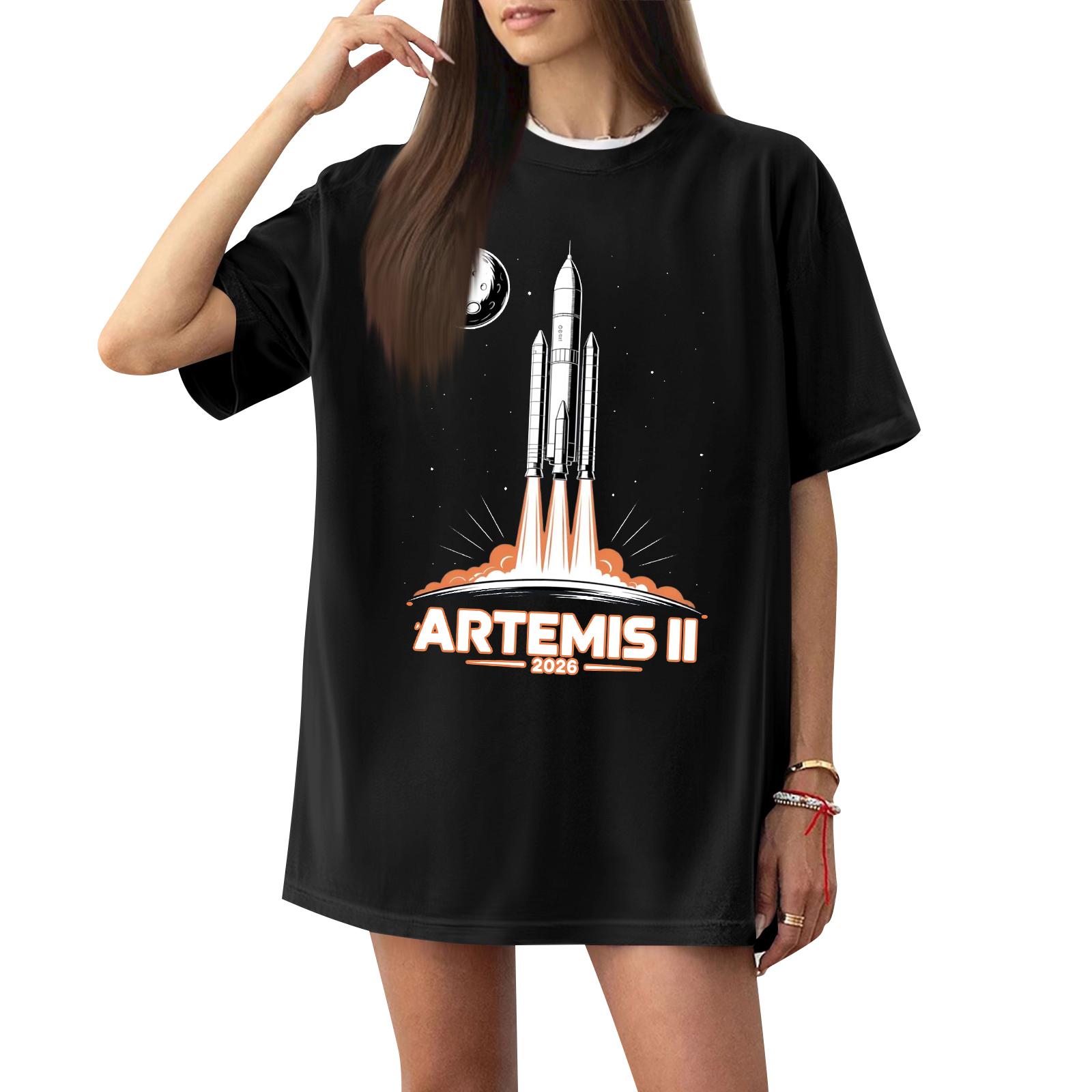 

Women s Casual Fashion Short Sleeve Printed T Shirt Top Comfortable Fit Lightweight Fabric Soft Texture Stylish Design M чорний