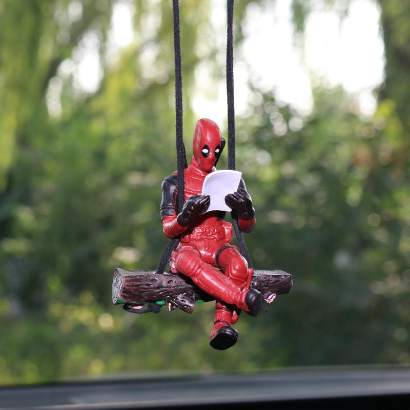 Cross-Border Car Pendant: New Deadpool Rearview Mirror Ornament