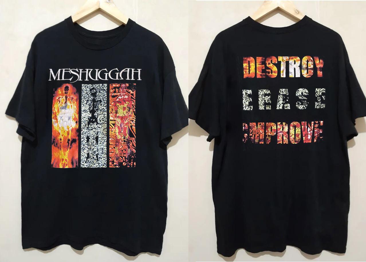 Meshuggah Destroy Erase Improve 100% Cotton Adult T-Shirt MI312 XXXXL