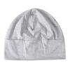 Adult Men Women Cotton Night Cap Plain Sleeping Hat Beanie Soft Sleep Patch Sleep Solid Caps Black White