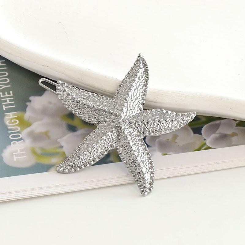 High-Grade Versatile Starfish Metal Hair Clip for Beach and Bangs