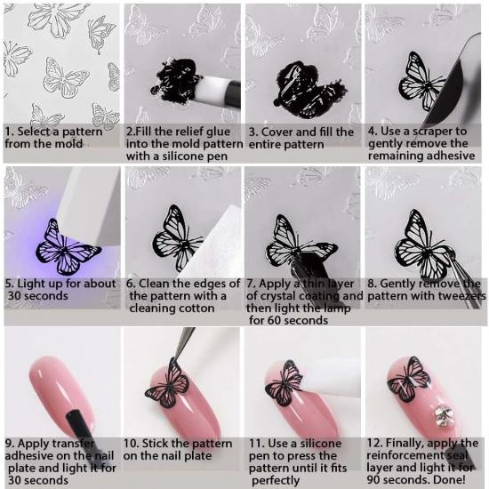 2 PCS Silicone Mold for 3D Sweater Pattern and Hat Line Embossed Decorations - DIY Crafts for Nail Art, Earrings, Necklaces, Phone Cases