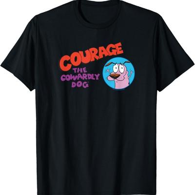 Tricou cu Logo-ul lui Courage din Courage, Câinele Fricos