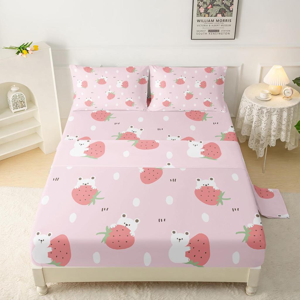 Sports Basketball Football Baseball Pattern Sheet Four-piece Bedding Set Bedroom Dormitory Bedding