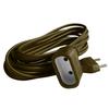 Extension Cord 5m - HO3VVH2F 2x0.75mm² 6A - or - Zenitech