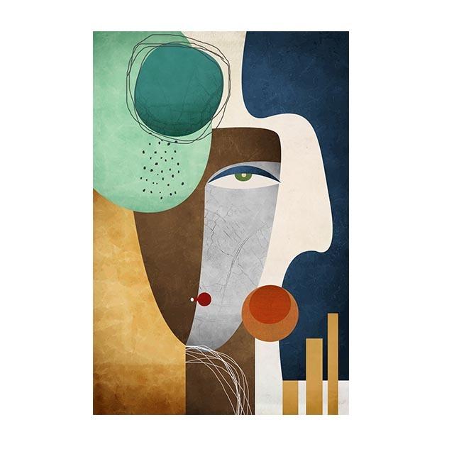 

Абстрактная поверхностная гравюра: Современная настенная живопись маслом середины века 21cm×30cm NoFrame