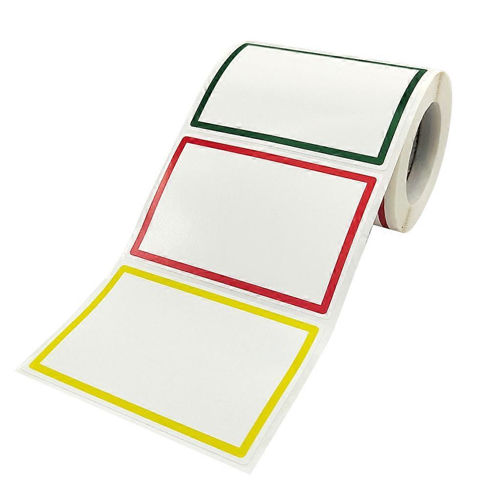 Colorful DIY Blank Name Label Stickers, Self Adhesive Sticky Classification Tags for School, Office, and Household Organization, Easy Peel and Write