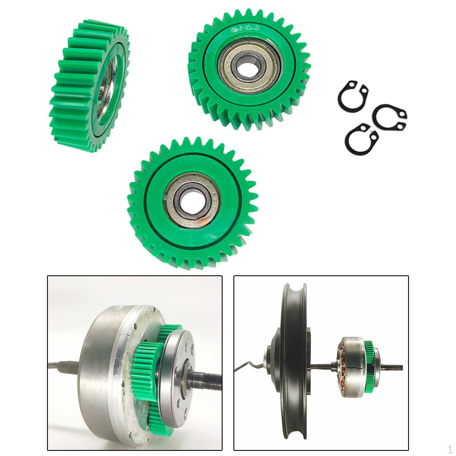 

3x нейлоновые шестерни для планетарной передачи сцепления электродвигателя электрического велосипеда 31 Tooth