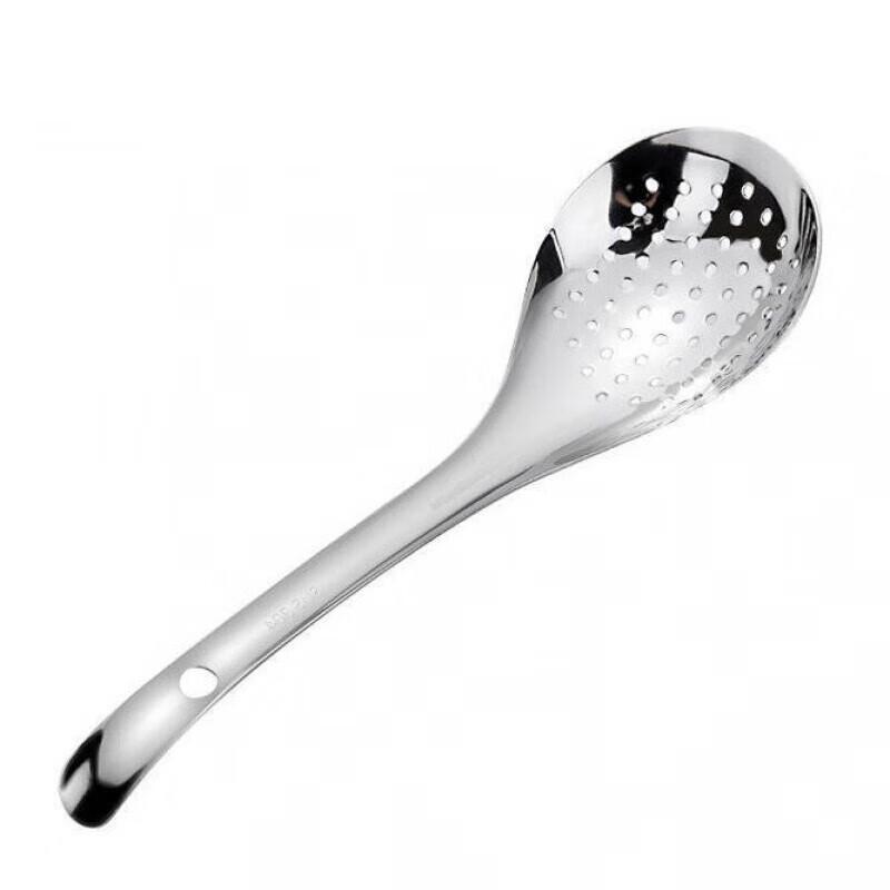 Portable 304 Stainless Steel Strainer Spoon