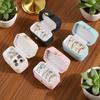 Mini Jewelry Storage Box, with A Button Flip Decoration Storage Box, Simple Ring Necklace Earrings Storage Box, Display Gift Box