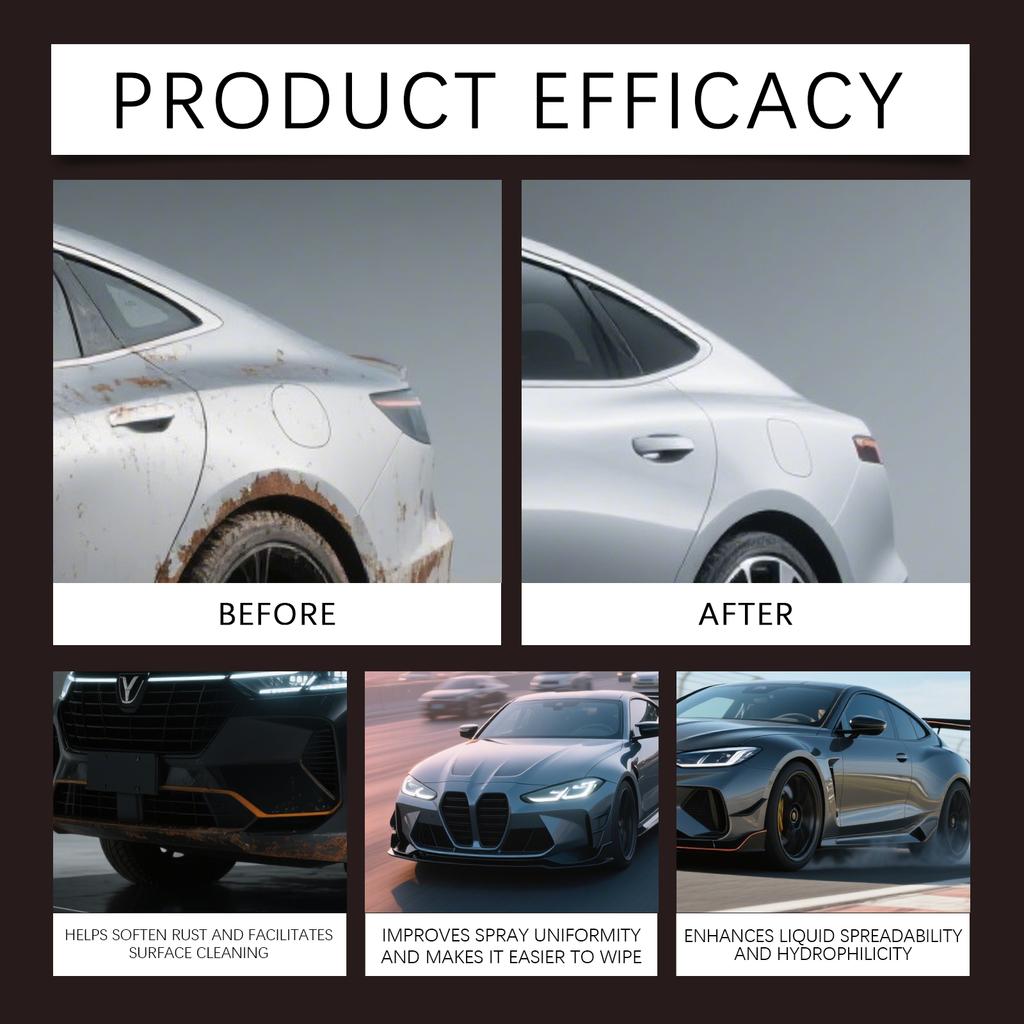 Multipurpose Rust Remover Potent Car Detailing Maintenance Multi-Purpose Supplies Auto Accessories Gadget Anti-Rust Metal Chrome