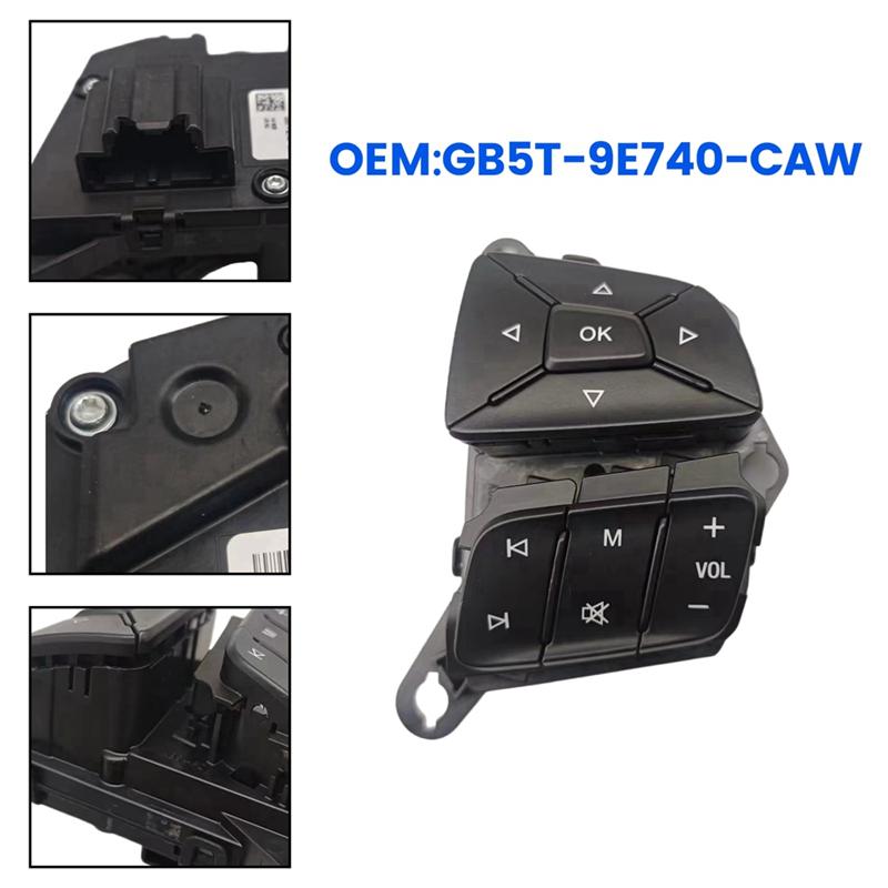 GB5T-9E740-CAW Car Right Wheel Steering Cruise Control Switch Fit For Ford Ranger 2016- GB5T9E740CAW Replacement Accessories