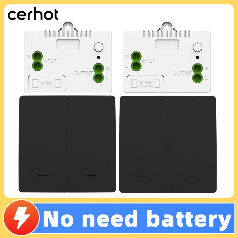 Tuya Graffiti ZigBee Smart WiFi Selbstversorgender Kabelloser Lichtschalter