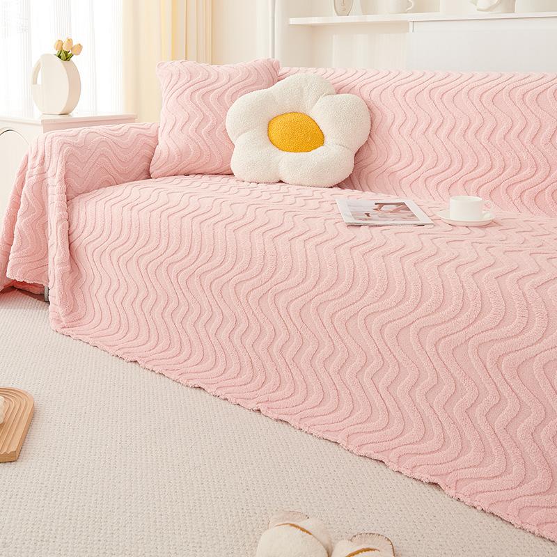 Simple Modern Autumn and Winter Sofa Towel Full Cover Cloth Thick Warm Sofa Cushion Anti-Scratching Dustproof Sofa Cover
