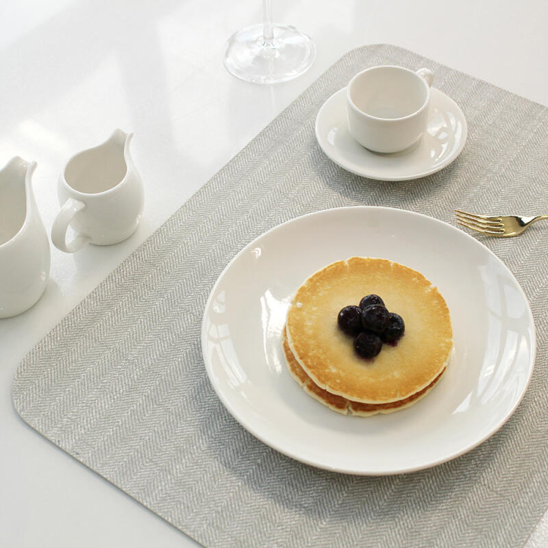 Wool faux leather double-sided table mat GY