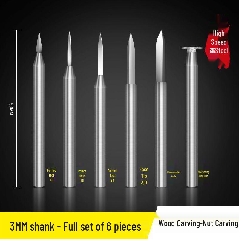 High-Speed Electric Sword-Shaped Wood Carving Knife - White Steel Tool for Woodworking and Dental Engraving.