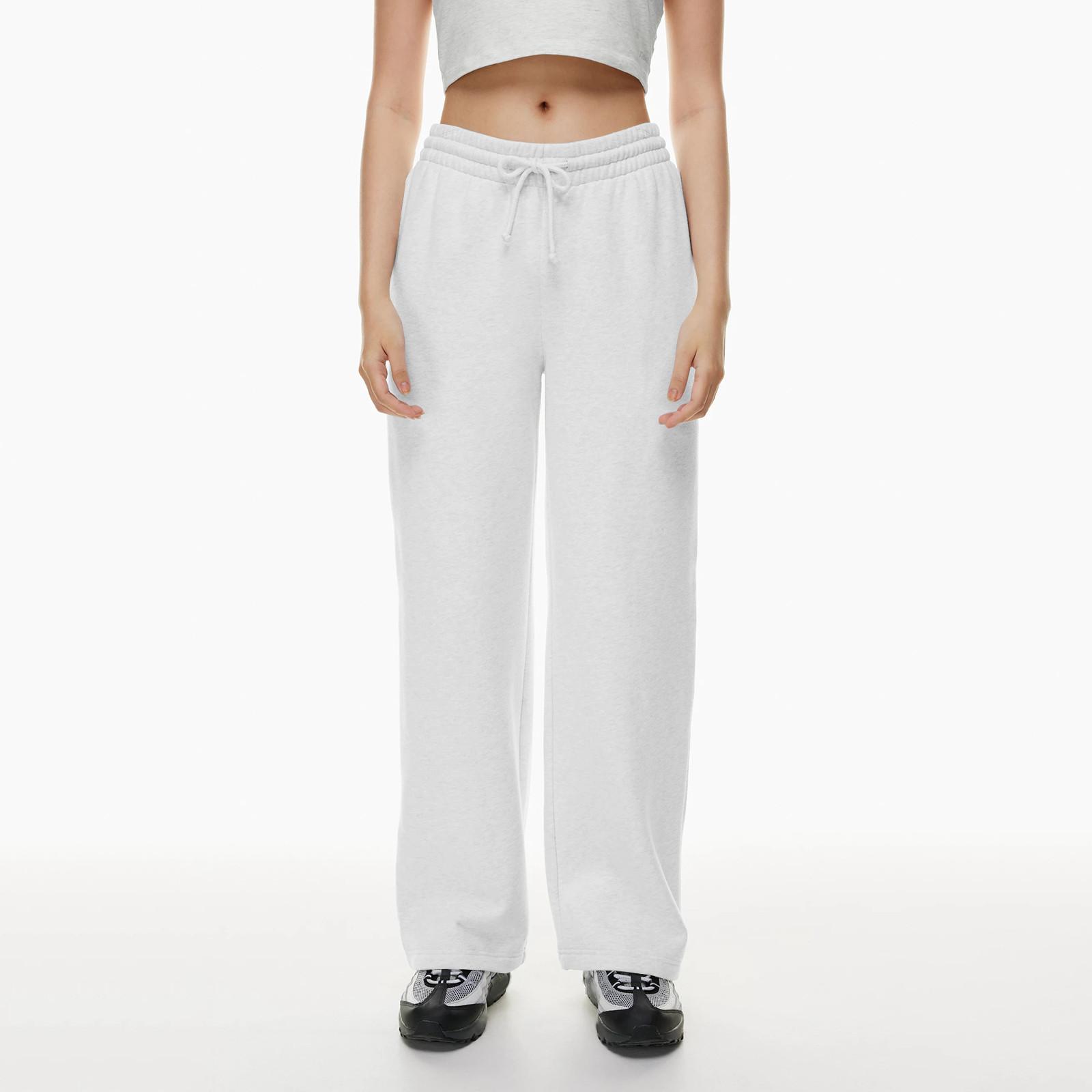 

Женские повседневные мешковатые брюки для бега с высокой талией и прямыми штанинами на завязках, спортивные штаны с карманами XL белый