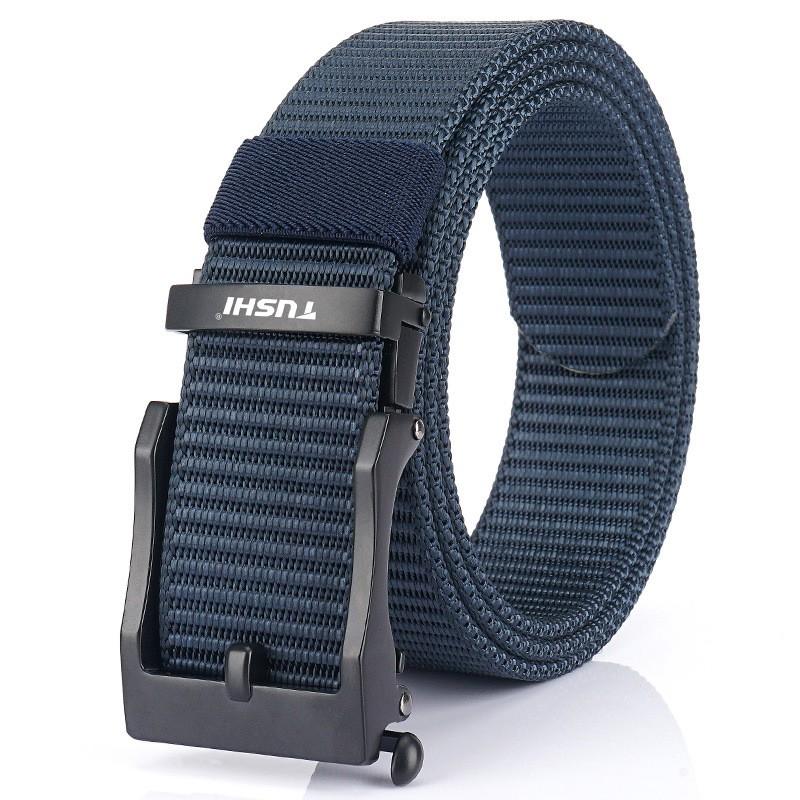 Direct Sales All-matching Canvas Outdoor Automatic Buckle Belt Men's Quick-drying Nylon Zinc Alloy Jeans