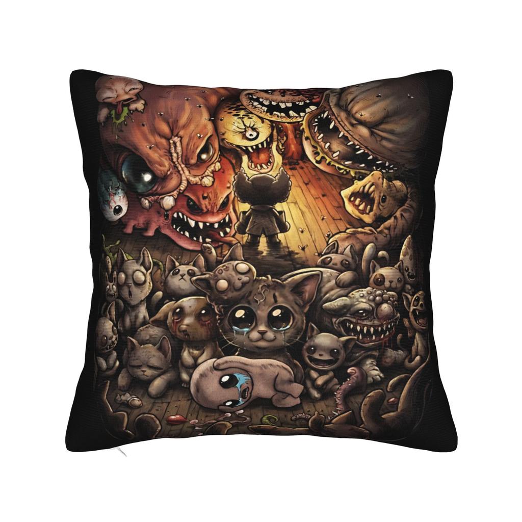 Mewgenics  Roguelike Hit Mutant Feline Square Pillow Cases  Cushion Covers Vintage Zipper Decor Pillowcase for Sofa cm