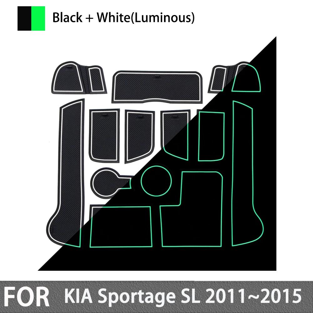 

Non-slip Rubber Mat Door Groove for KIA Sportage 2011 2012 2013 2014 2015 MK3 SL R Gate Slot Cup Pad Car Stickers Accessories белый