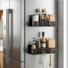 1/2PCS Iron Magnetic Spice Rack Wall Mounted Refrigerator Organizer Durable Seasoning Holder  Home
