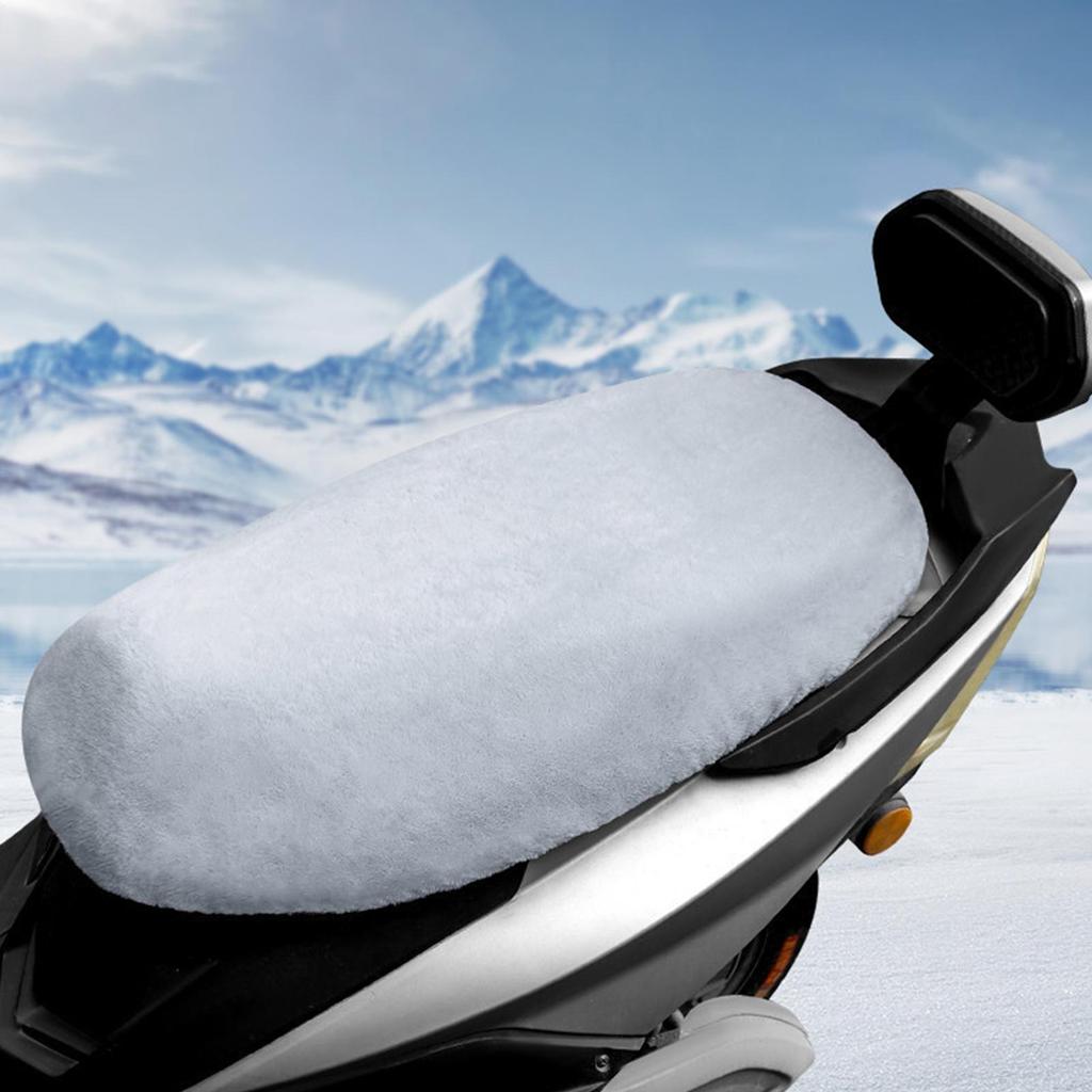 Winter Motorcycle Seat Cushion Cover Breathable Seat Cushion Comfortable Protective Cover Thick Plush Warm Motorcycle Seat Cover