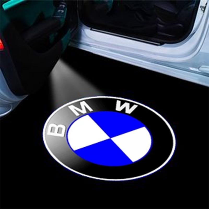 EEIY6 2Pcs LED Car Interior Decoration Lamp Door Light Bulb For BMW X1 X3 X4 X5 E46 M1 E90 M2 M3 M5 M6 E87 M Power F20 E60 Accessories
