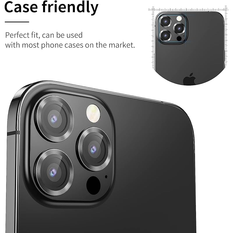 

Gadgetbite Orbix Camera Lens Protector For Iphone 14 Pro 6.1& Iphone 14 Pro Max 6.7, Tempered Glass Camera Lens Protecto 1414