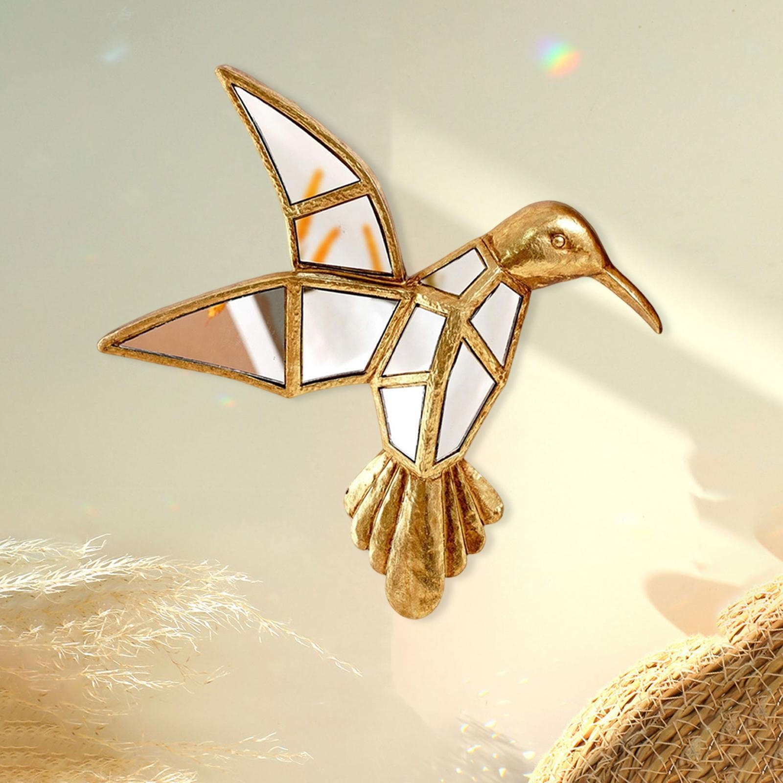 

Hummingbird Wall Mount Decor Hanging Ornament Artwork Resin Creative Walls Sculpture for