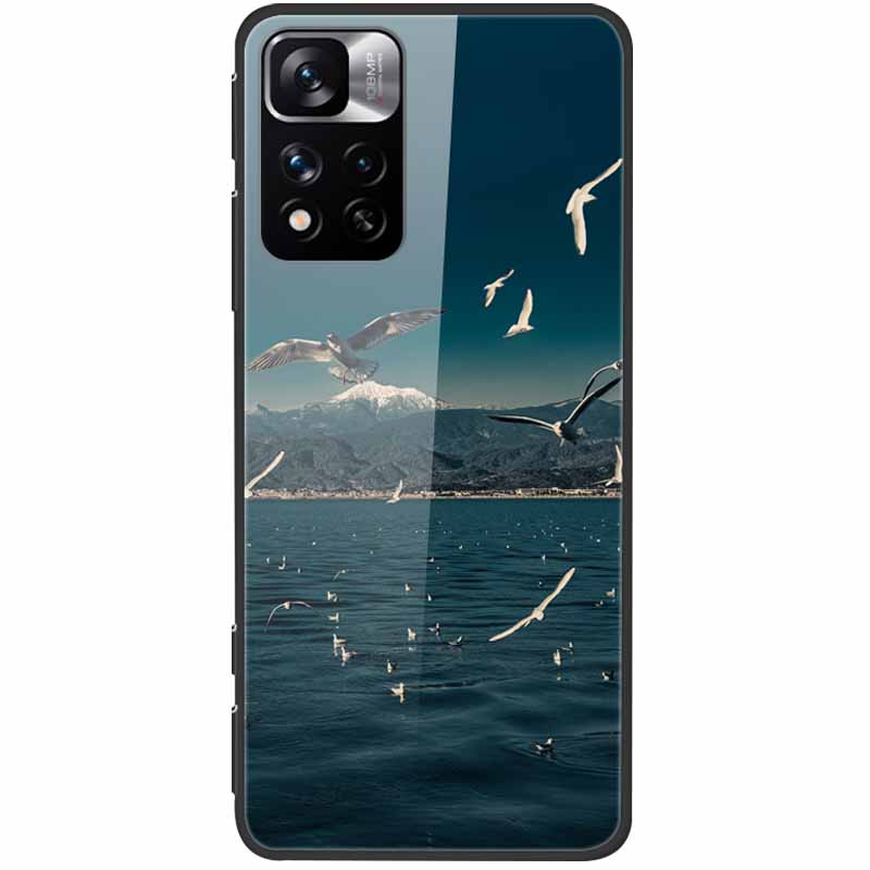 Tempered Glass Case For Xiaomi Redmi Note 11 Pro+ 5G Cover Hard Protective Funda for Redmi Note 11 Pro Plus 5G Soft Bumper 6.67