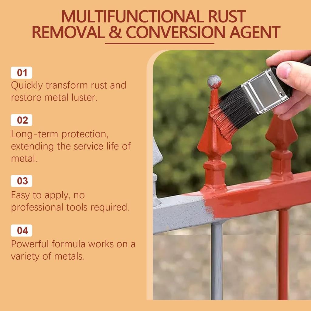 Jakehoe Multifunctional Rust Converter And Metal Polishing Cleaner With Brush 100ml For Effective Home Cleaning