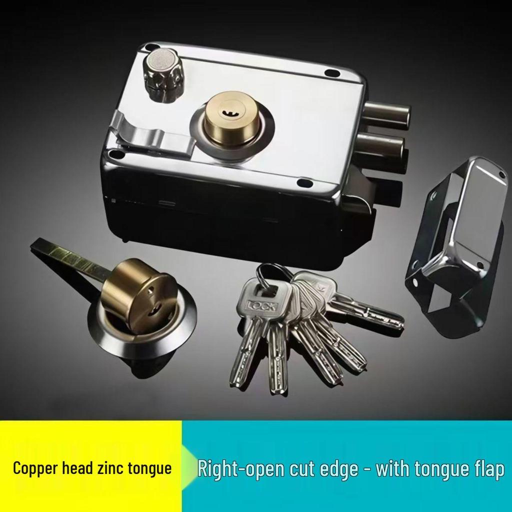 Universal Stainless Steel Anti-theft Door Lock for Bedroom, Dormitory, or Main Door