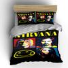 Nirvana Band Art Bedding Set 3-Piece Bedding set (1 duvet cover, 2 pillowcases, duvet not included)