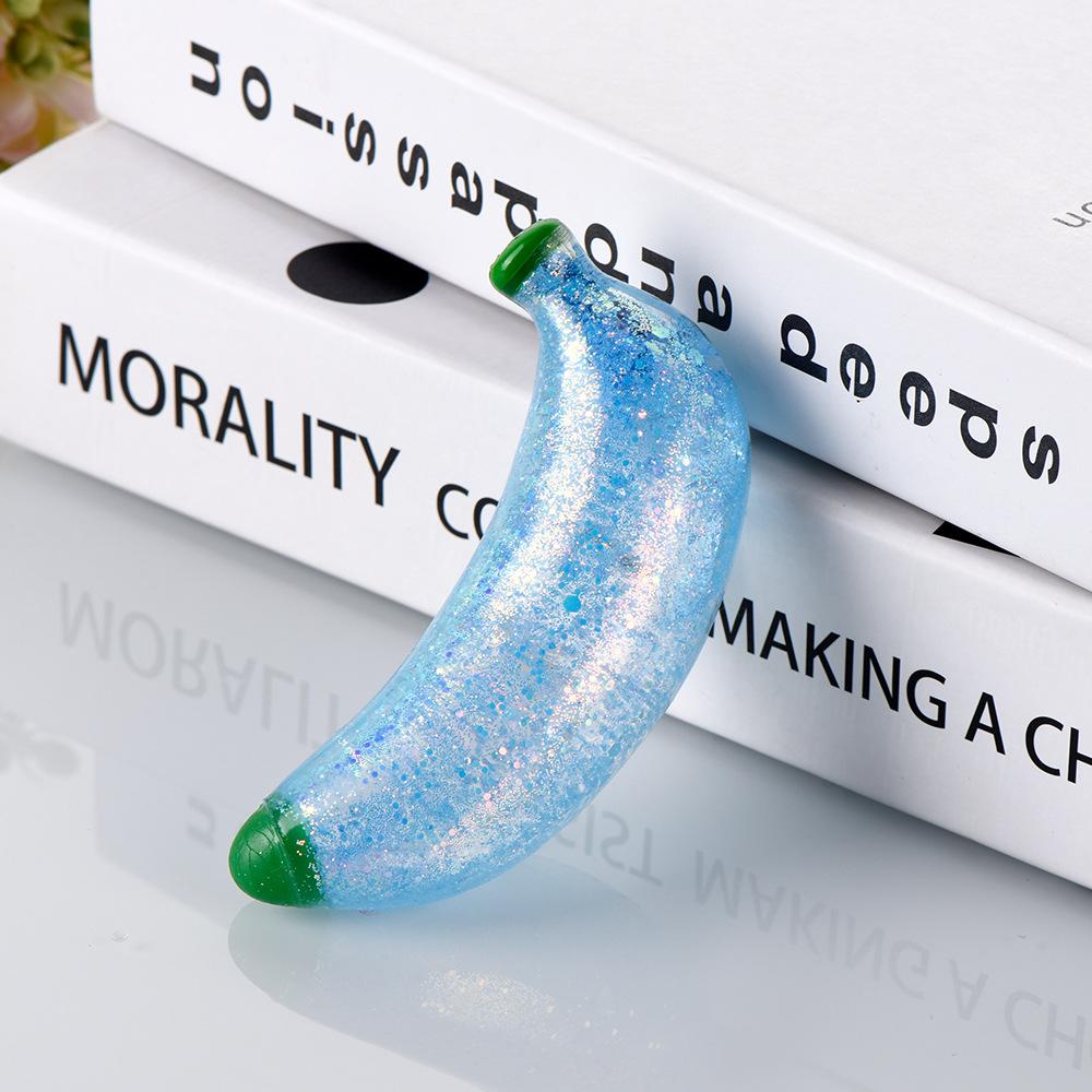Maltose Banana Squeeze Toys Shining Decompression Ball Toy Slow Rebound to Vent Emotions Squishy Toys Stress Ball