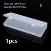 10Pcs Earrings Jewelry Plastic Organizer Box Rectangle Storage Case Packaging Box Mini Boxes Container Dustproof