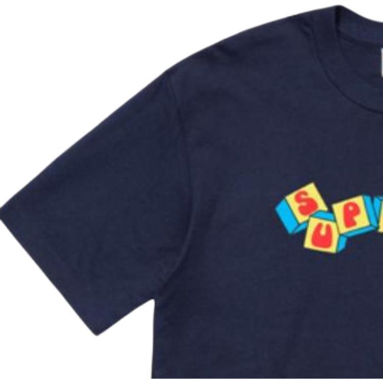 Supreme SS19 Dynamite Tee Short Sleeve Unisex Navy Blue Men's SUP-SS19-10471