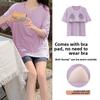 Womens Summer Sleep Suit With Round Neck Short Sleeve Top And Shorts For Relaxed Lounge Wear