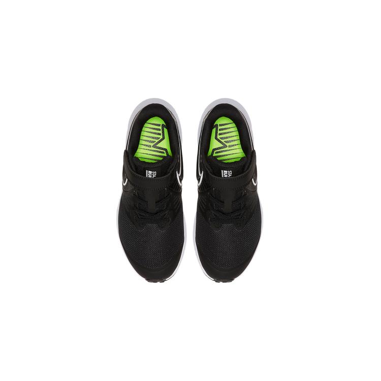 Nike Star Runner 2 Minimalist Style Low Top Kids' Running Shoes Black White Children Aged 3 7 Years Old AT1801-001