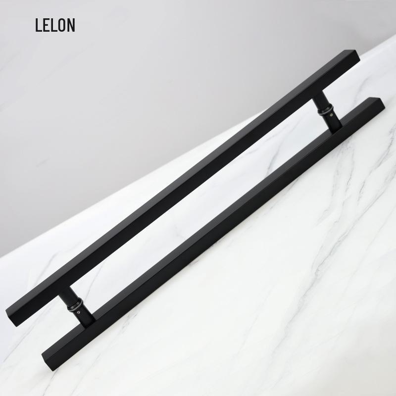 Black Offset Axis Anti-theft Door Lock with 304 Stainless Steel Handle for Wooden Entrance Doors