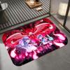 Anime 7-Cookie Run Kingdom Floor Mat Diatomite Bath Mat, Quick Dry Absorbent Non-Slip Door Mat