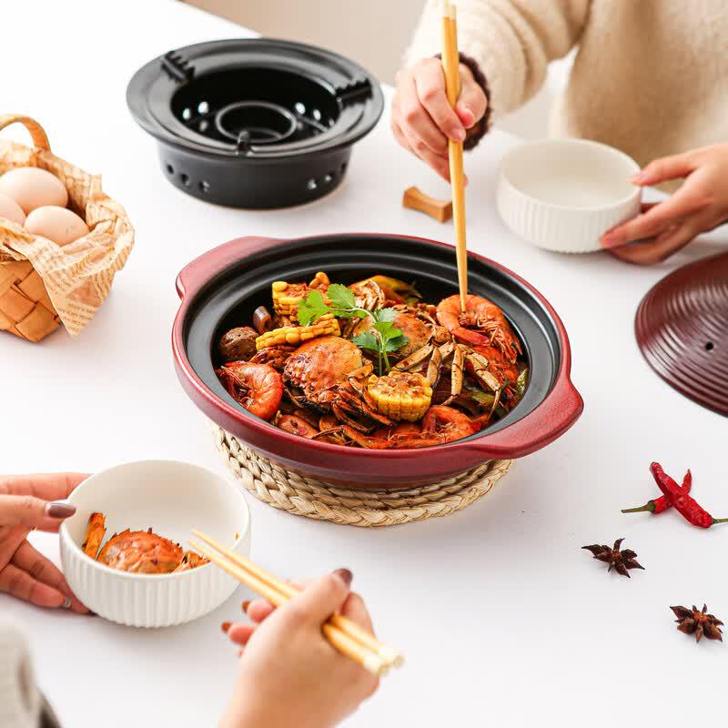 ZISIZ High-Temperature Ceramic Casserole Pot